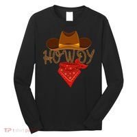 Distressed Howdy Cowboy Long Sleeve Shirt thumb 0