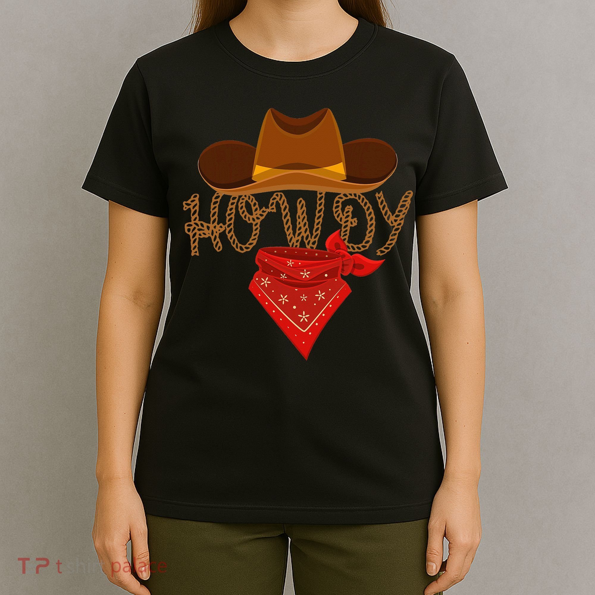Distressed Howdy Cowboy T-Shirt