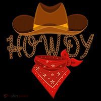 Distressed Howdy Cowboy Bucket Hat thumb 4