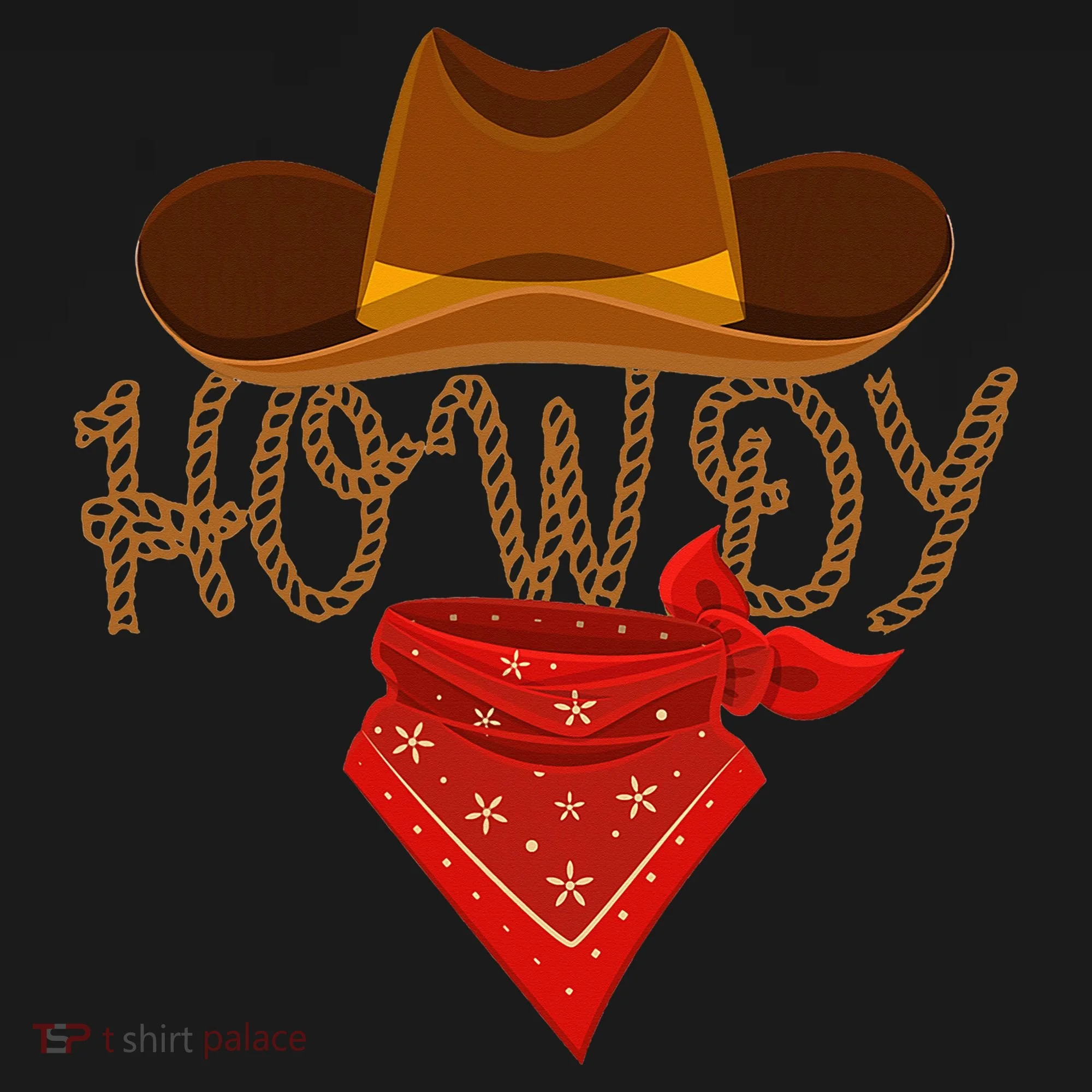 Distressed Howdy Cowboy Coaster