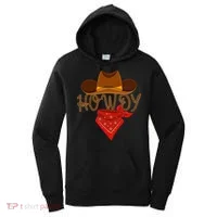 Distressed Howdy Cowboy Women's Hoodie thumb 0