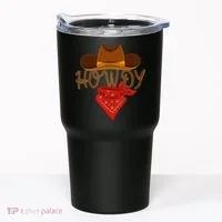 Distressed Howdy Cowboy Tumbler thumb 0