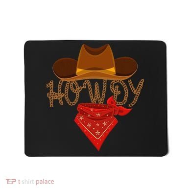 Distressed Howdy Cowboy Mousepad