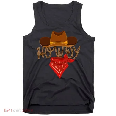 Distressed Howdy Cowboy Tank Top