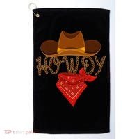 Distressed Howdy Cowboy Golf Towel thumb 0