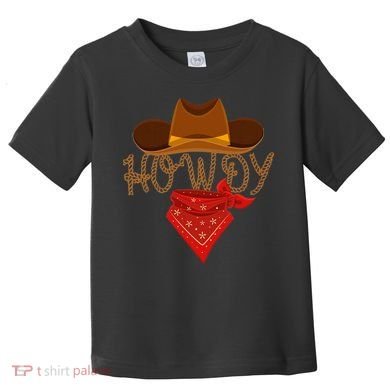 Distressed Howdy Cowboy Toddler T-Shirt