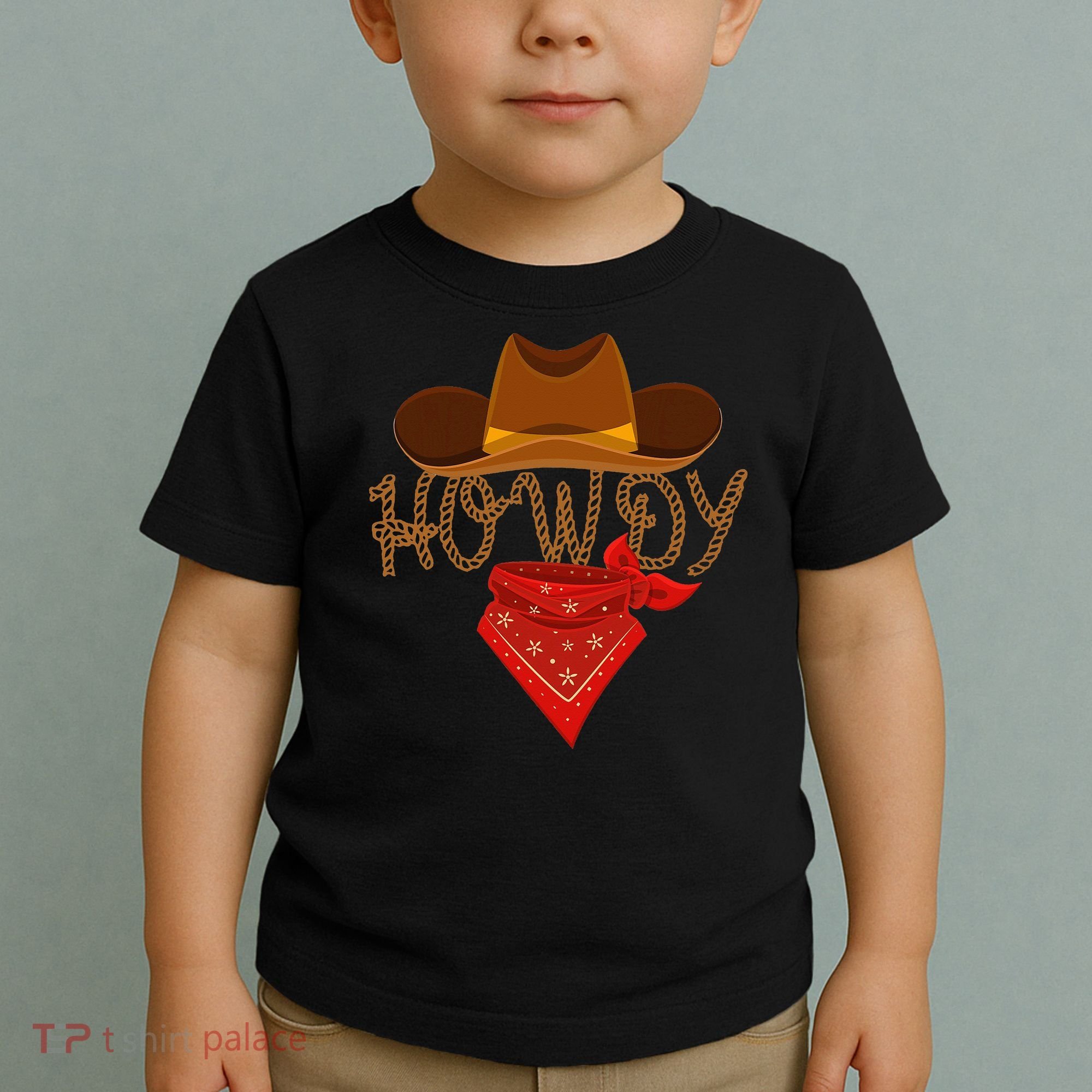 Distressed Howdy Cowboy Toddler T-Shirt
