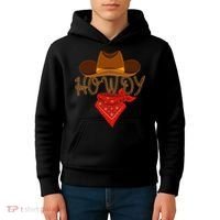 Distressed Howdy Cowboy Kids Hoodie thumb 4