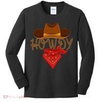 Distressed Howdy Cowboy Kids Long Sleeve Shirt thumb 0