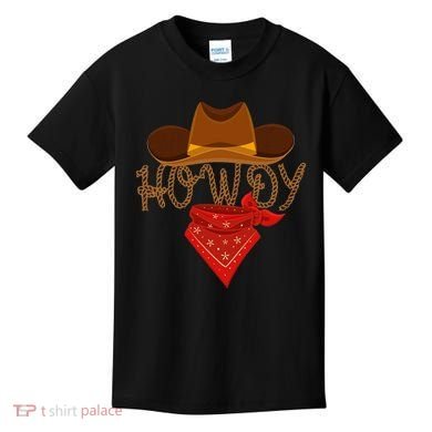 Distressed Howdy Cowboy Kids T-Shirt