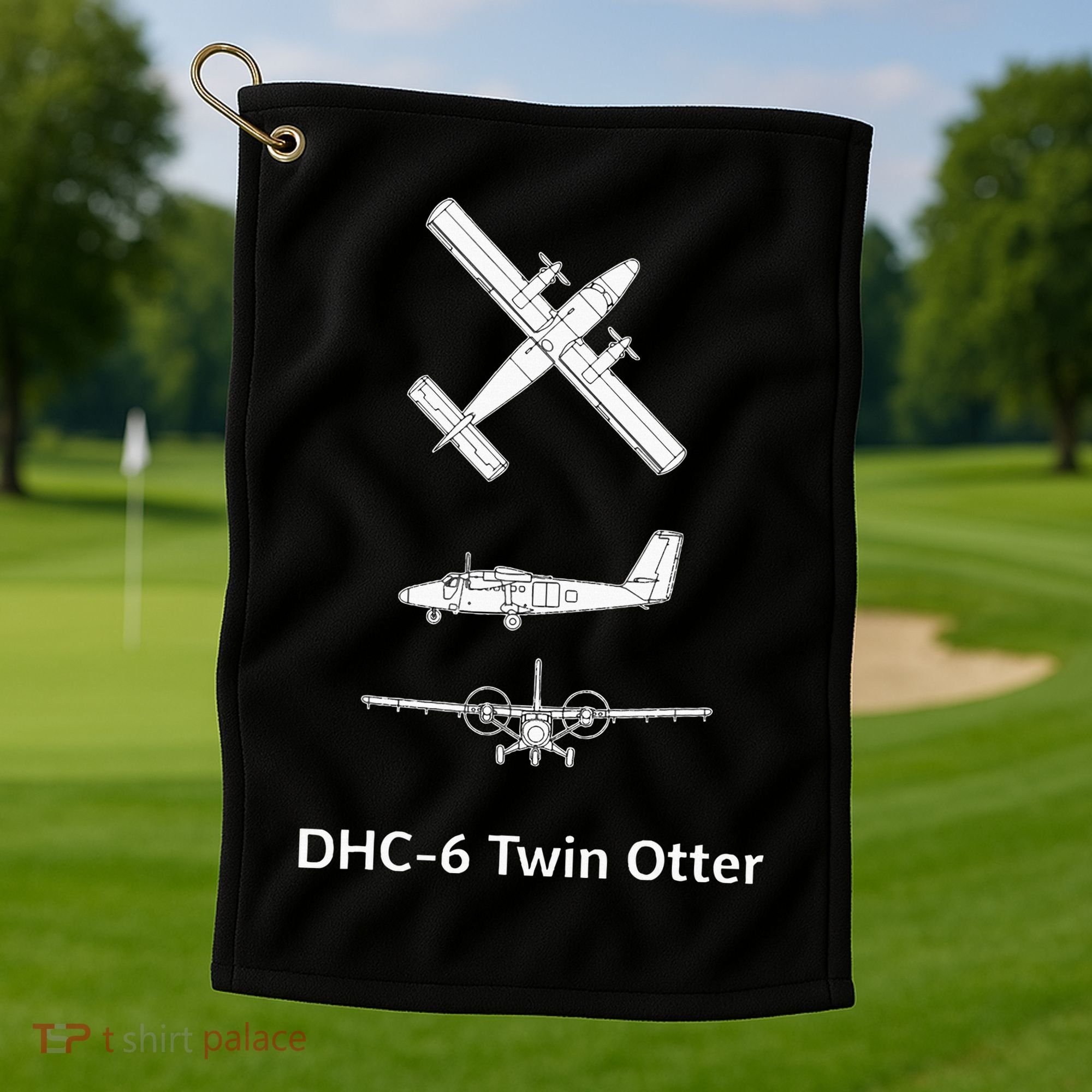 De Havilland Canada Dhc6 Twin Otter Plane Twin Otter Dhc6 Golf Towel