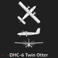 De Havilland Canada Dhc6 Twin Otter Plane Twin Otter Dhc6 Golf Towel thumb 3