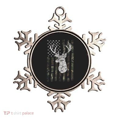 Deer Hunting Camo American Flag Ornament