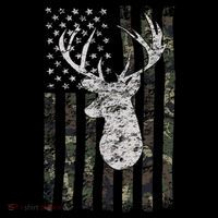 Deer Hunting Camo American Flag Baby Bodysuit thumb 2
