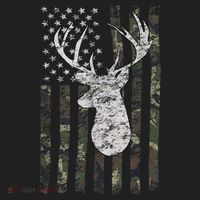 Deer Hunting Camo American Flag Golf Towel thumb 3