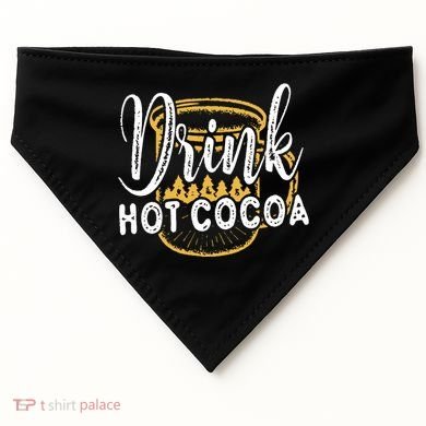 Drink Hot Cocoa USA-Made Doggie Bandana