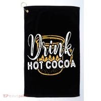 Drink Hot Cocoa Golf Towel thumb 0