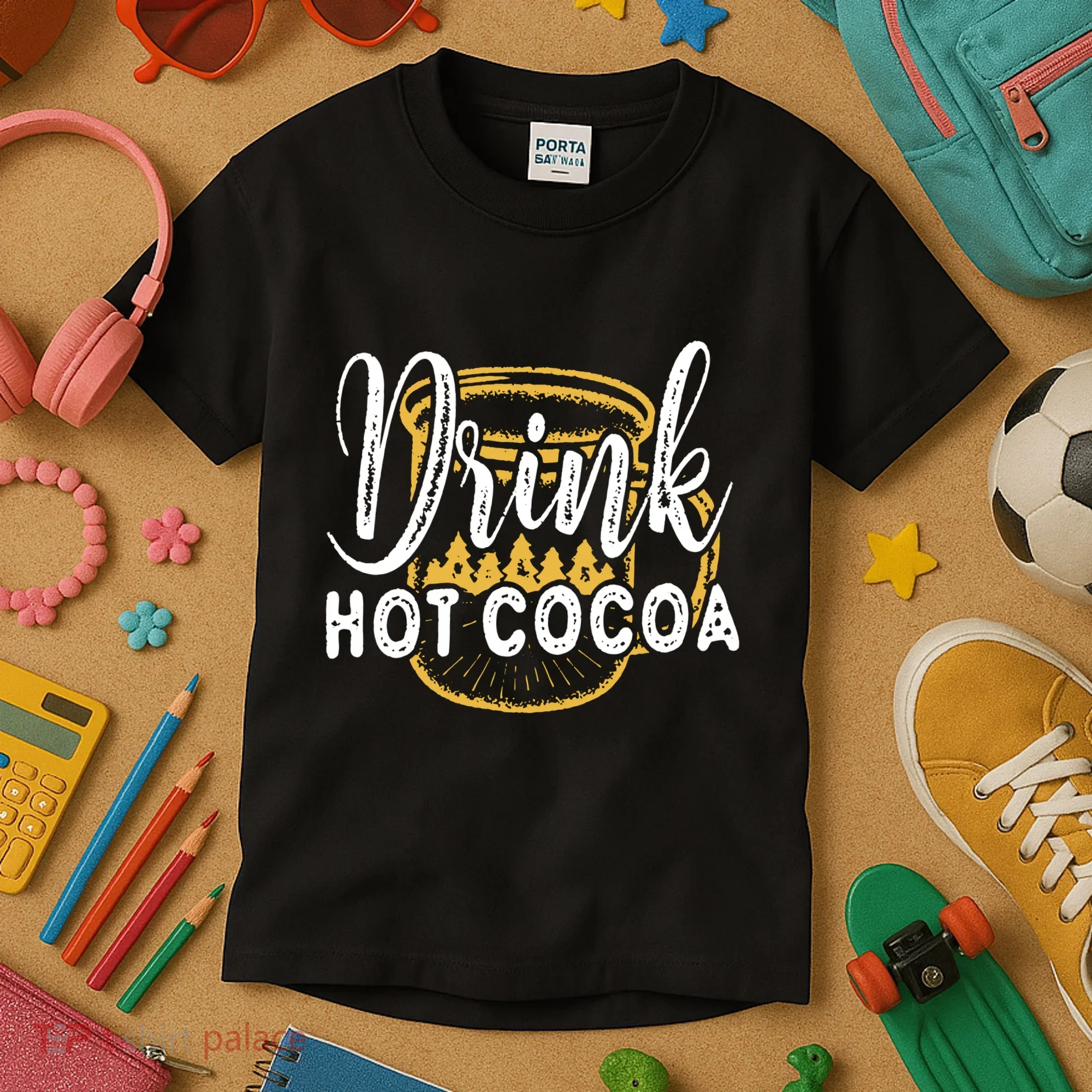 Drink Hot Cocoa Kids T-Shirt