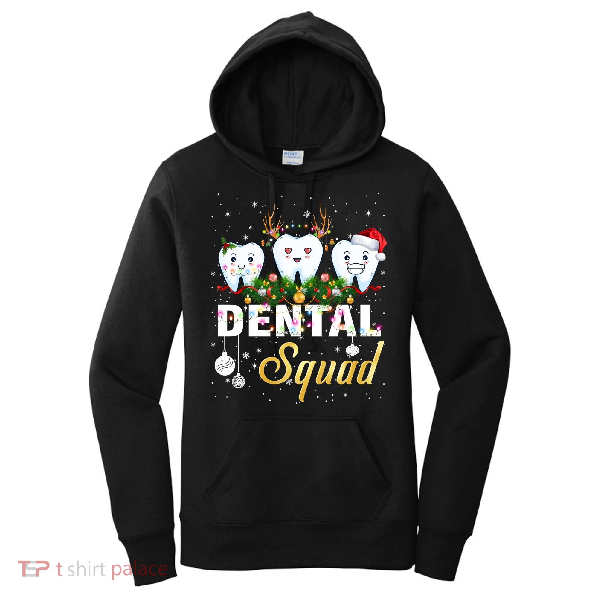 Dentist Hygienist Christmas Dental Squad Cute Gift Women's Hoodie