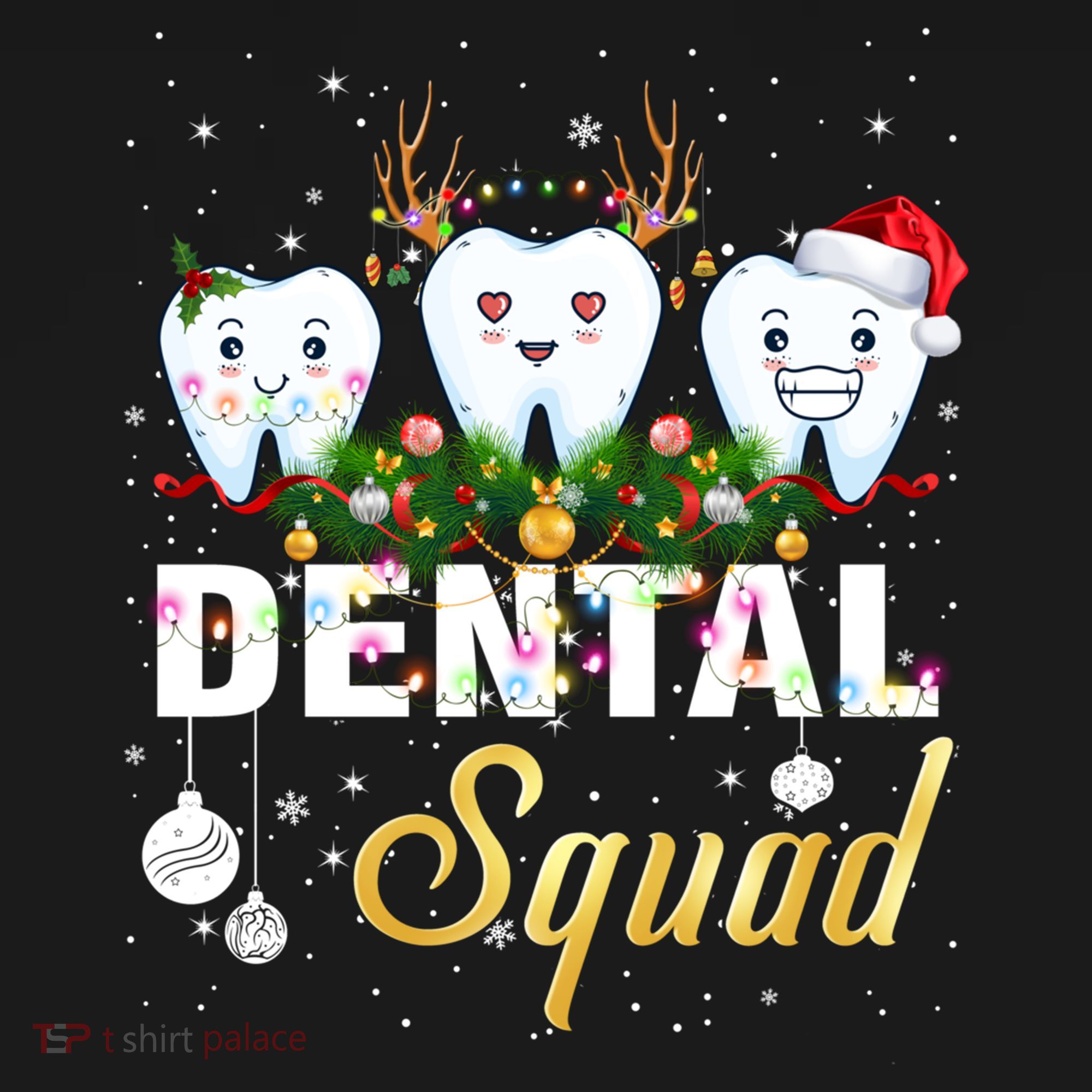 Dentist Hygienist Christmas Dental Squad Cute Gift Women's Hoodie