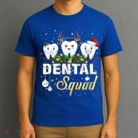 Dentist Hygienist Christmas Dental Squad Cute Gift T-Shirt thumb 3