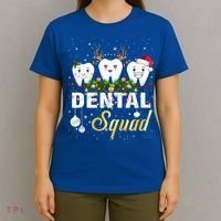 Dentist Hygienist Christmas Dental Squad Cute Gift T-Shirt thumb 4
