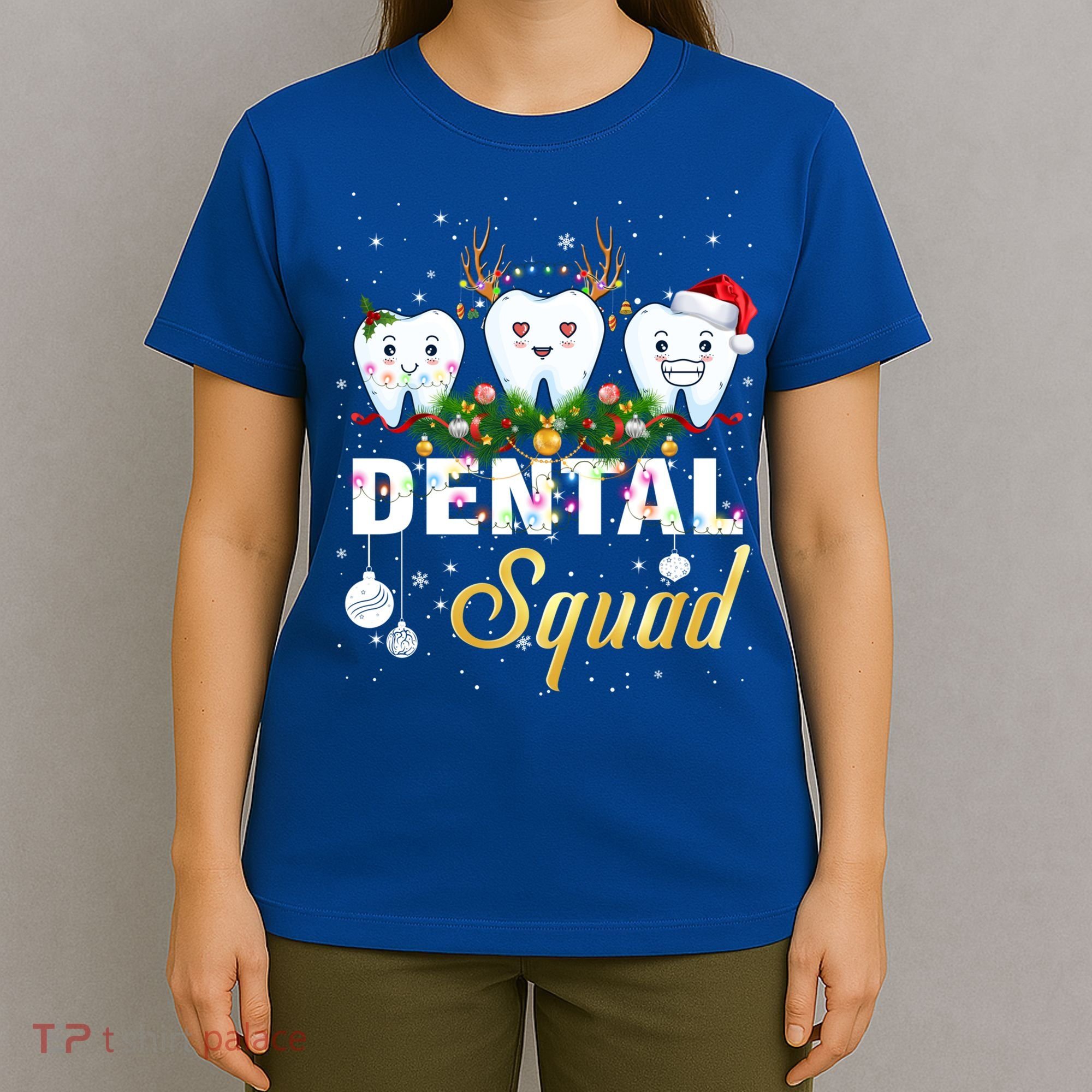 Dentist Hygienist Christmas Dental Squad Cute Gift T-Shirt