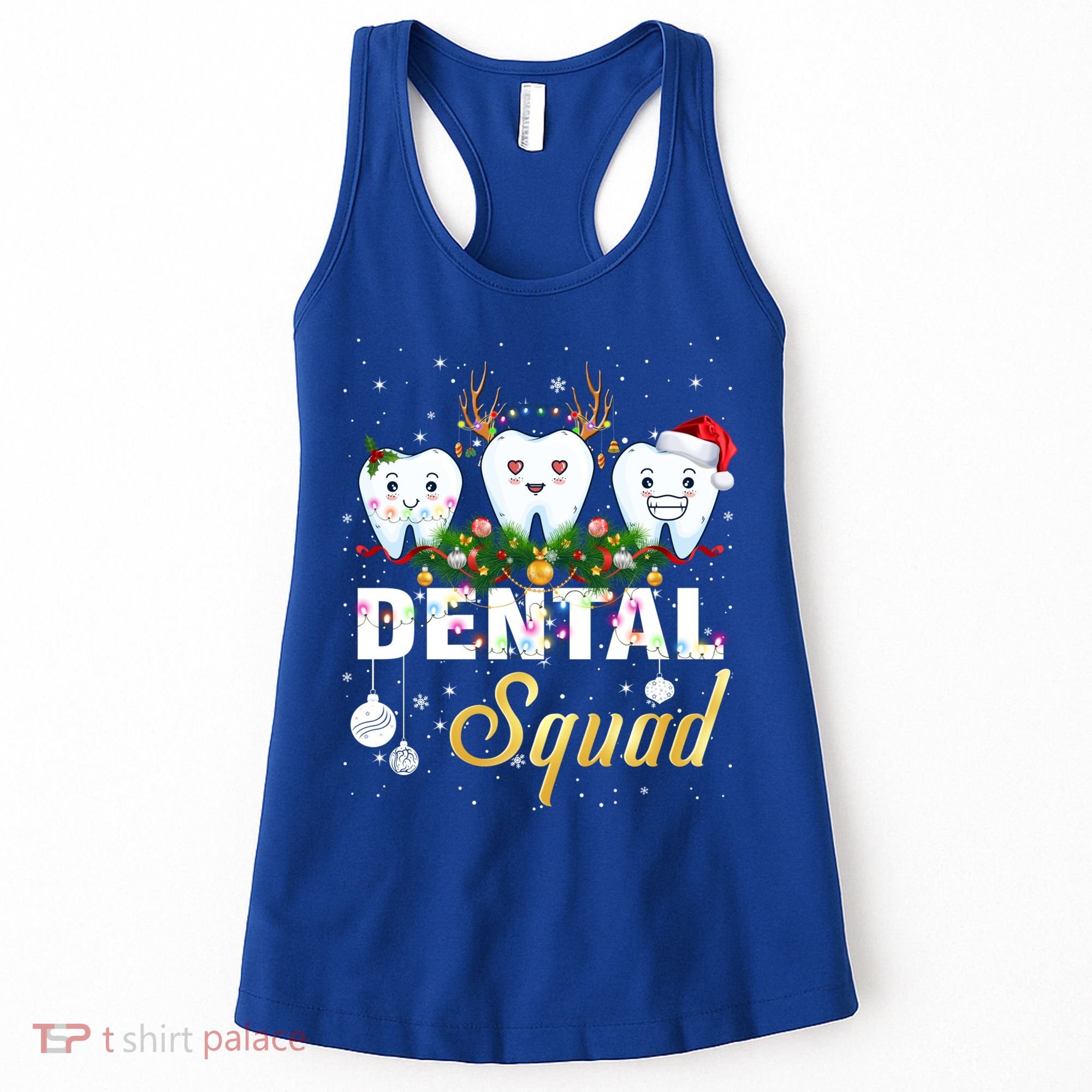 Dentist Hygienist Christmas Dental Squad Cute Gift Women's Tank Top