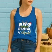 Dentist Hygienist Christmas Dental Squad Cute Gift Women's Tank Top thumb 2