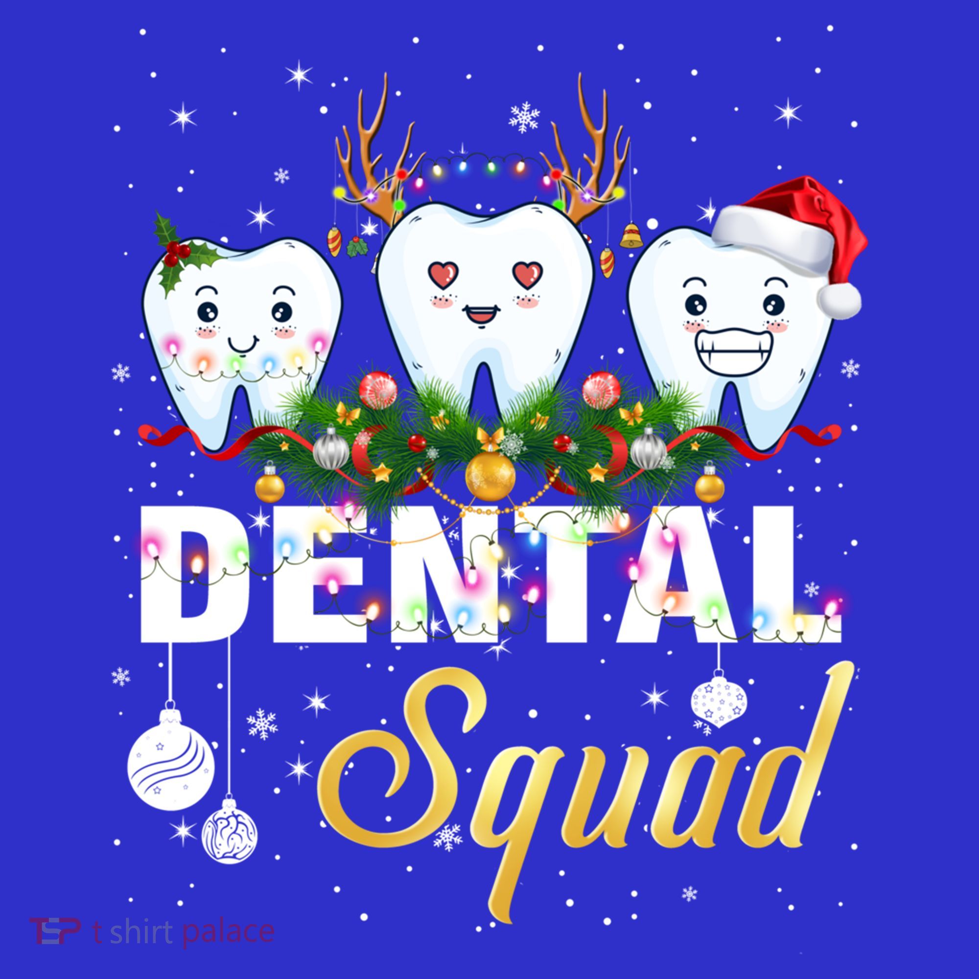Dentist Hygienist Christmas Dental Squad Cute Gift Women's Tank Top
