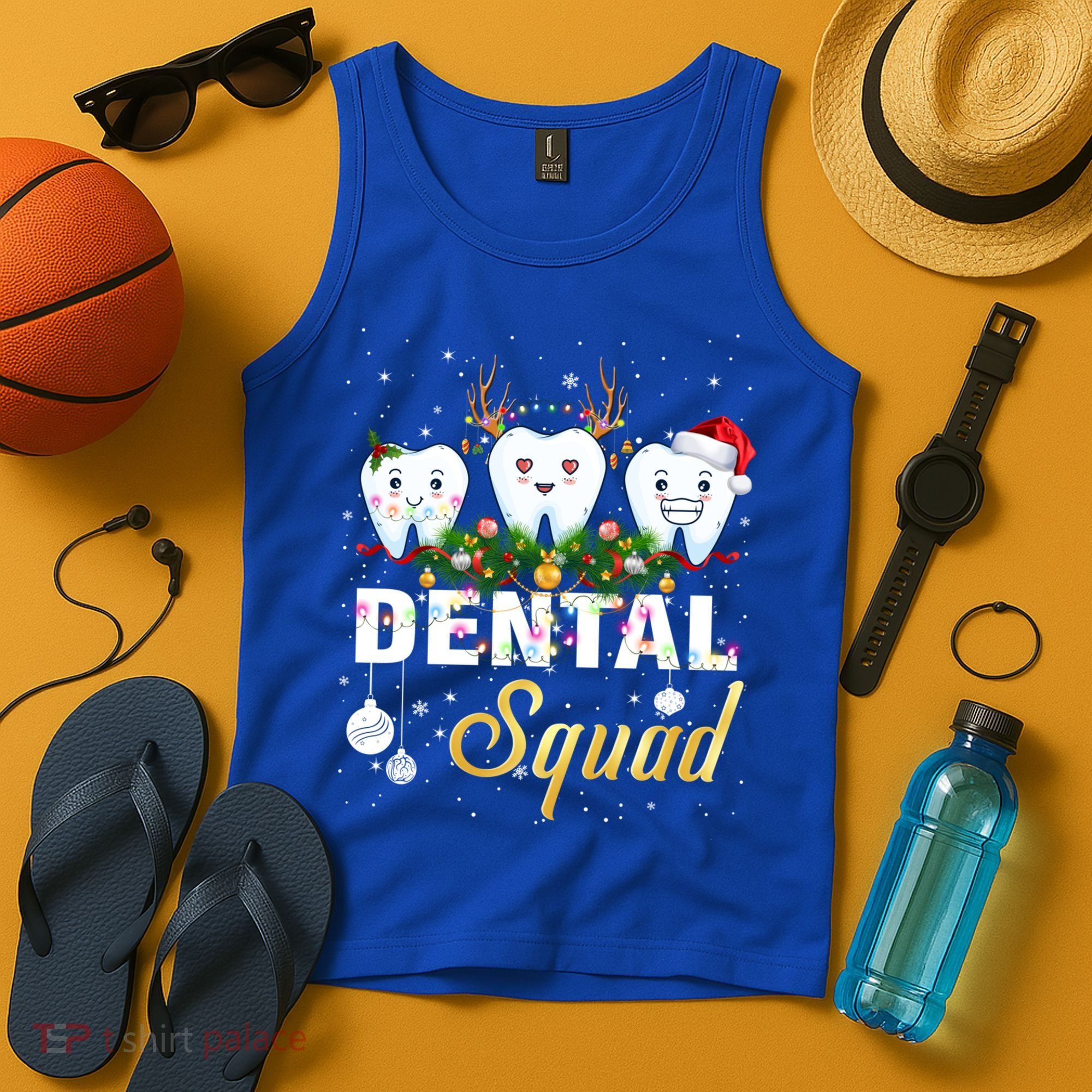 Dentist Hygienist Christmas Dental Squad Cute Gift Tank Top