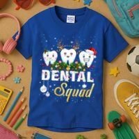 Dentist Hygienist Christmas Dental Squad Cute Gift Kids T-Shirt thumb 3