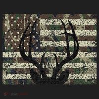Deer Hunting Camo American Flag Buck Antlers Hunter Country Tumbler thumb 3