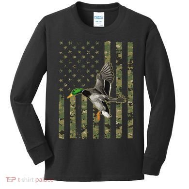 Duck Hunting Design Goose Hunt Duck Hunter Kids Long Sleeve Shirt