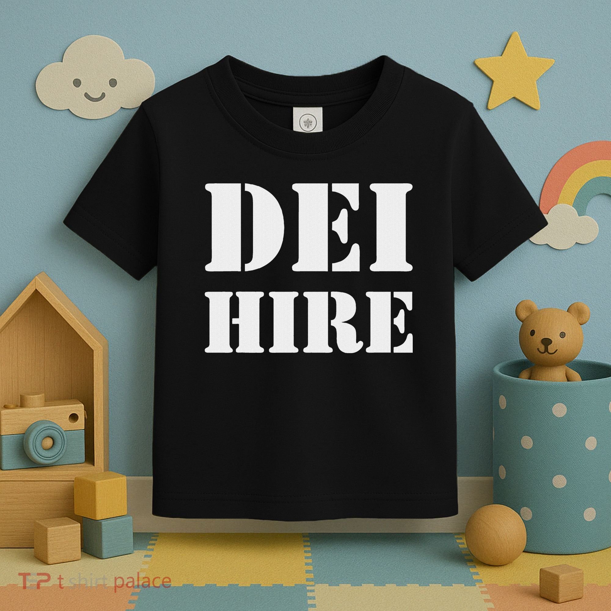 Dei Hire Diversity Equity Inclusion Anti Trump Political Toddler T-Shirt