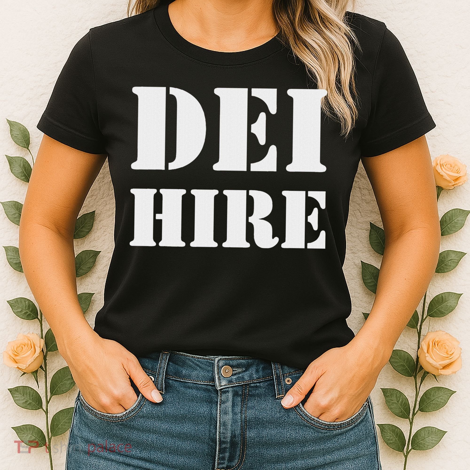 Dei Hire Diversity Equity Inclusion Anti Trump Political Women's T-Shirt