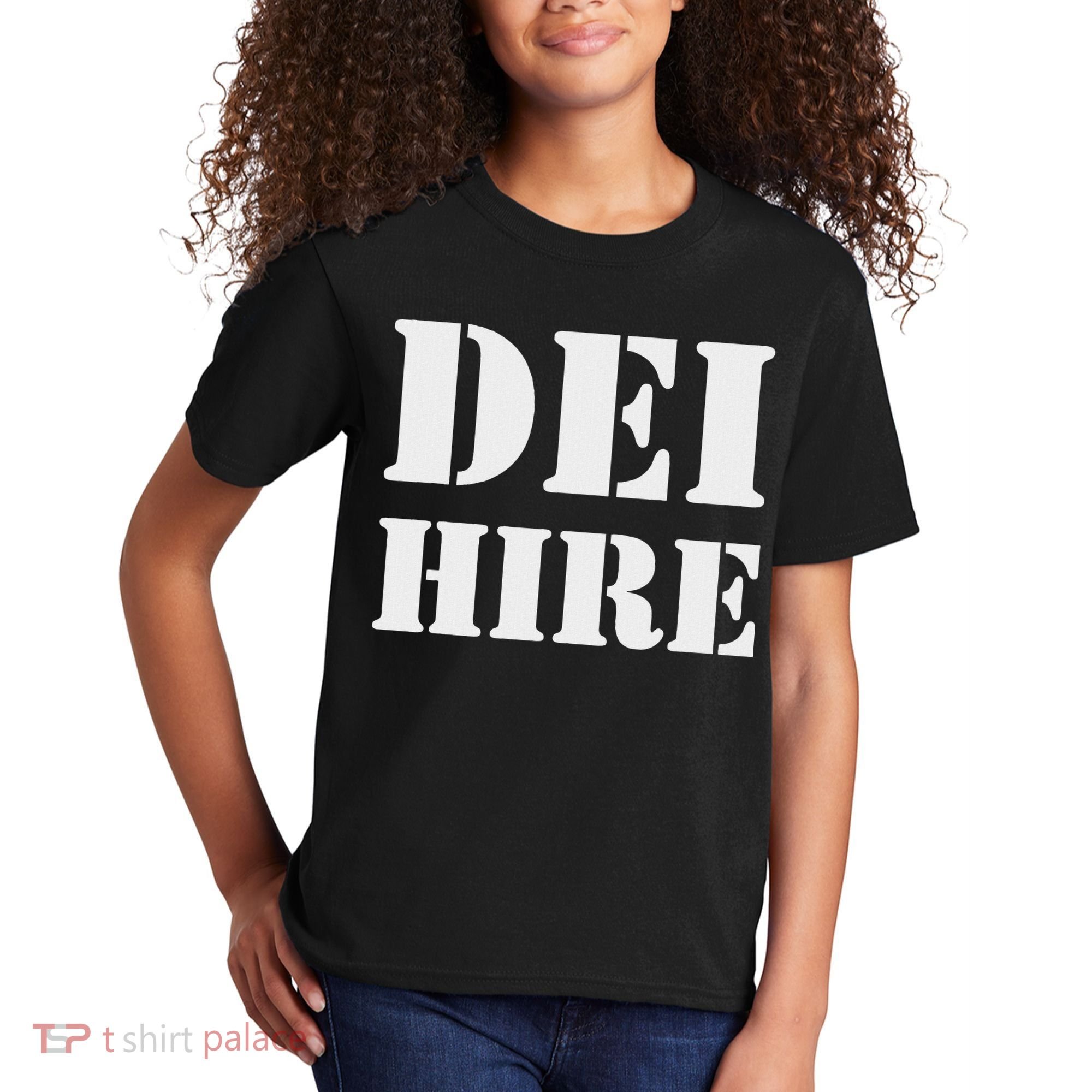Dei Hire Diversity Equity Inclusion Anti Trump Political Kids T-Shirt