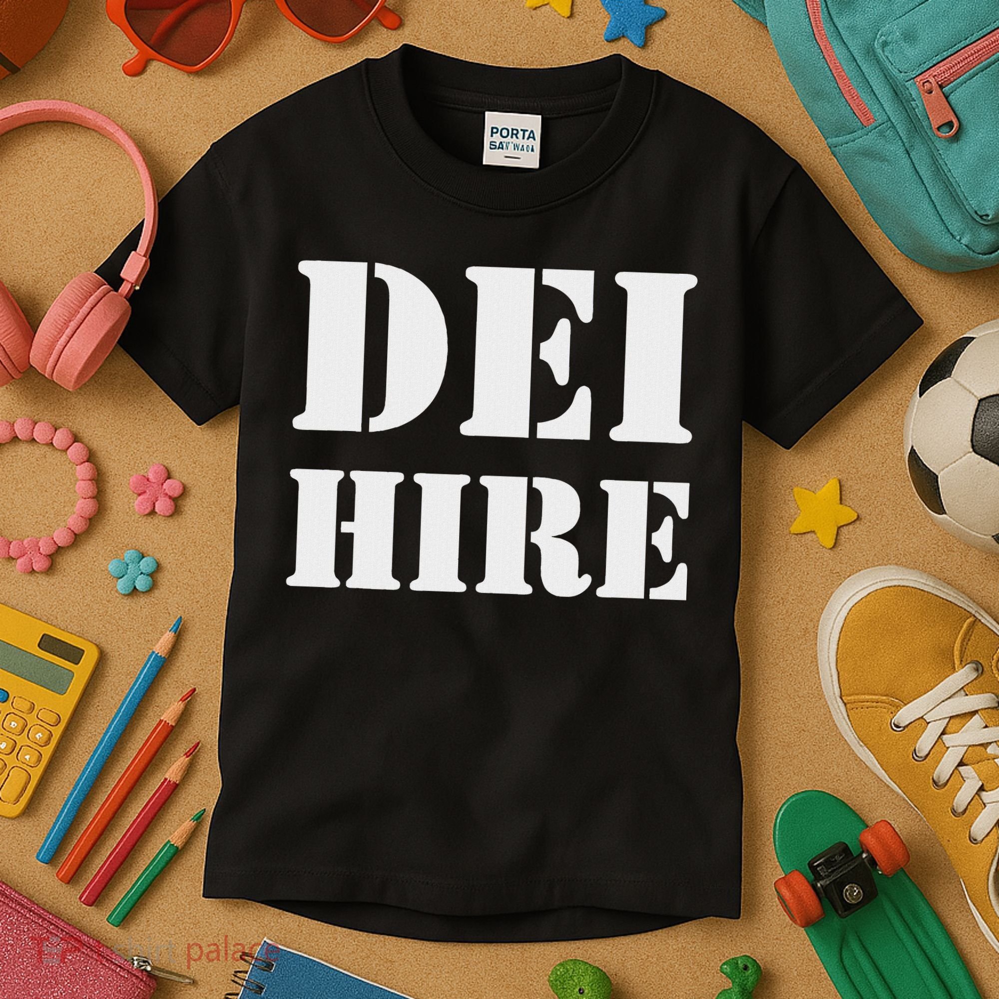 Dei Hire Diversity Equity Inclusion Anti Trump Political Kids T-Shirt