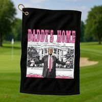 Daddys Home Golf Towel thumb 1