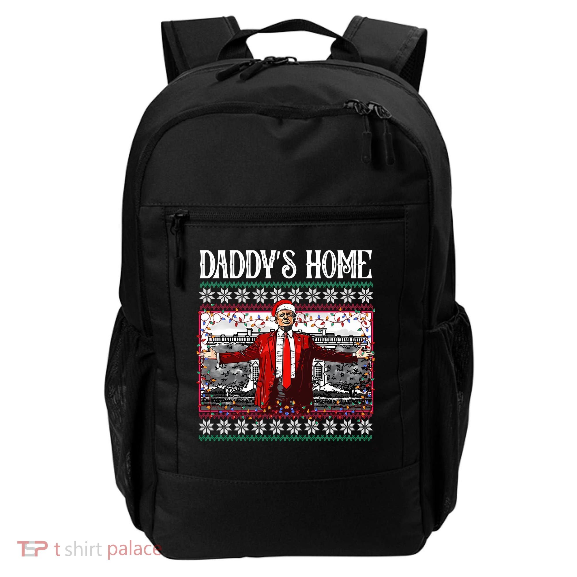 Daddys Home Donald Trump Christmas Backpack