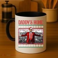 Daddys Home Donald Trump Christmas Coffee Mug thumb 4