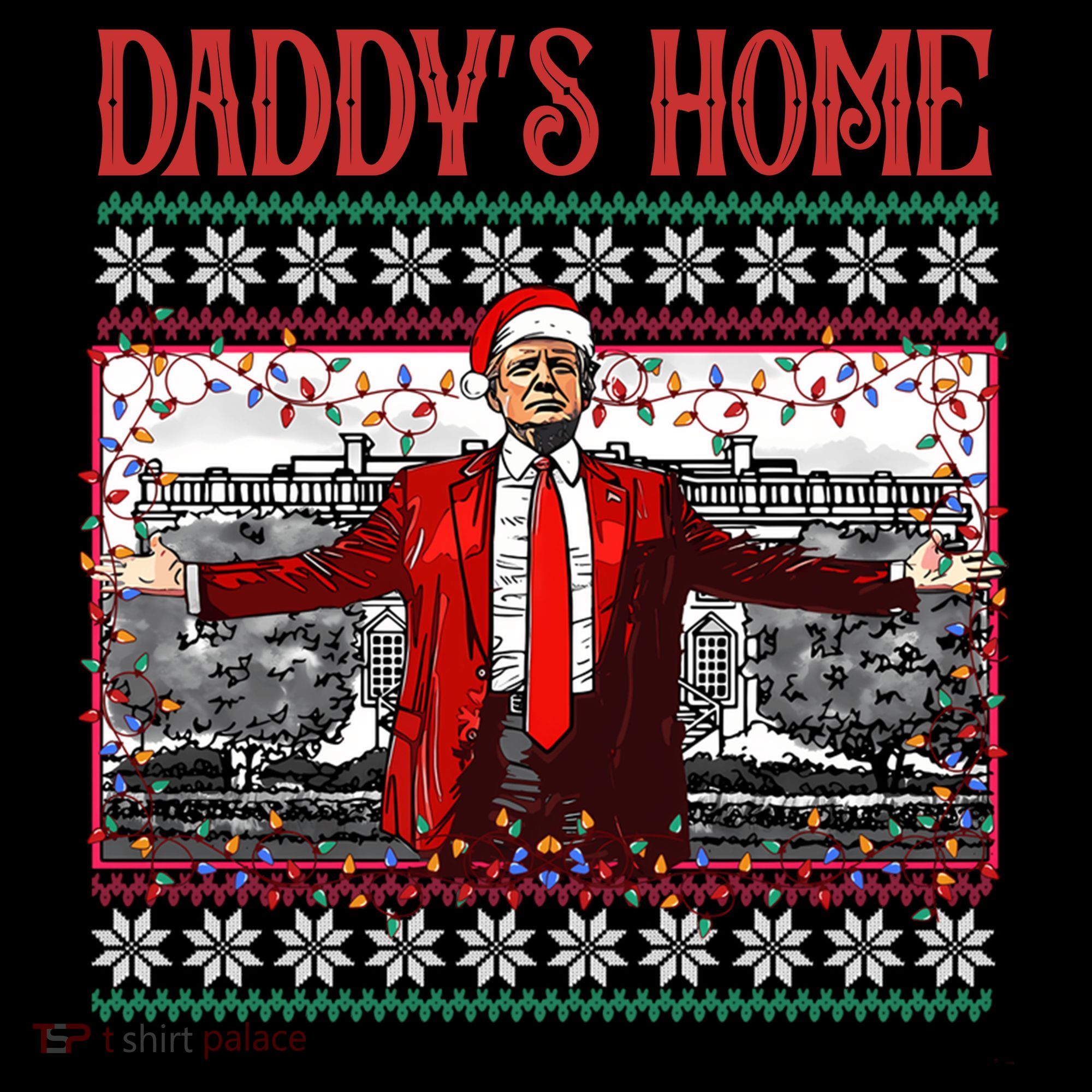 Daddys Home Donald Trump Christmas Coffee Mug