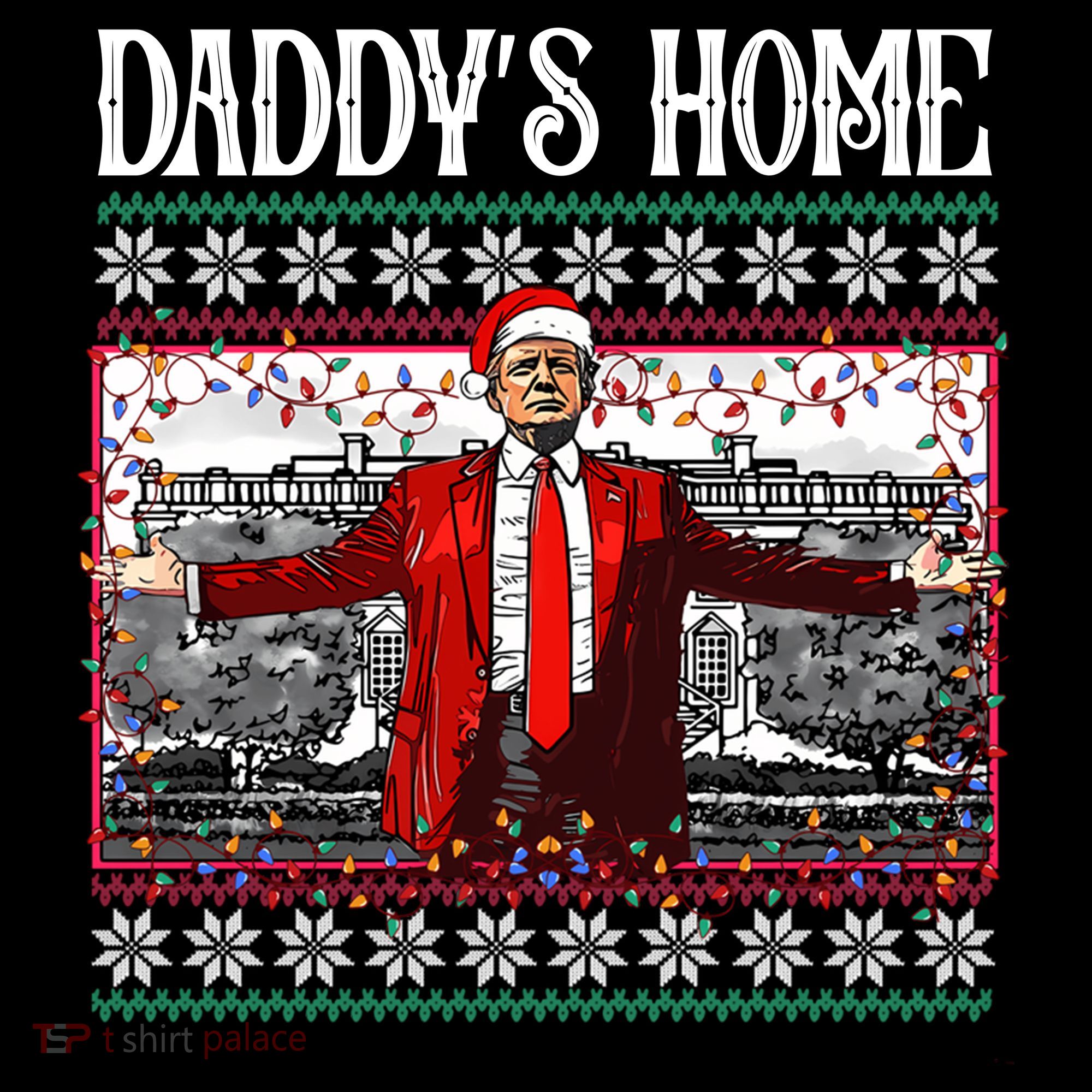 Daddys Home Donald Trump Christmas Women's Hoodie