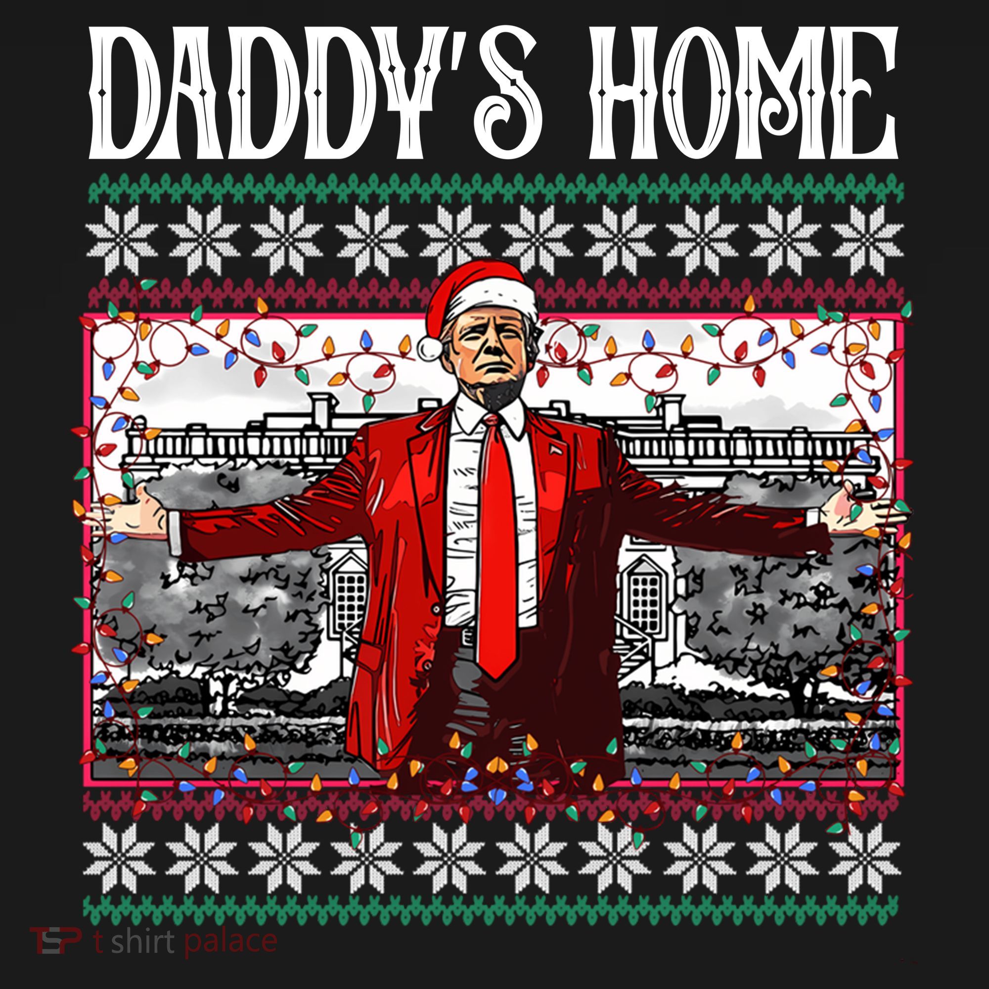 Daddys Home Donald Trump Christmas Ornament
