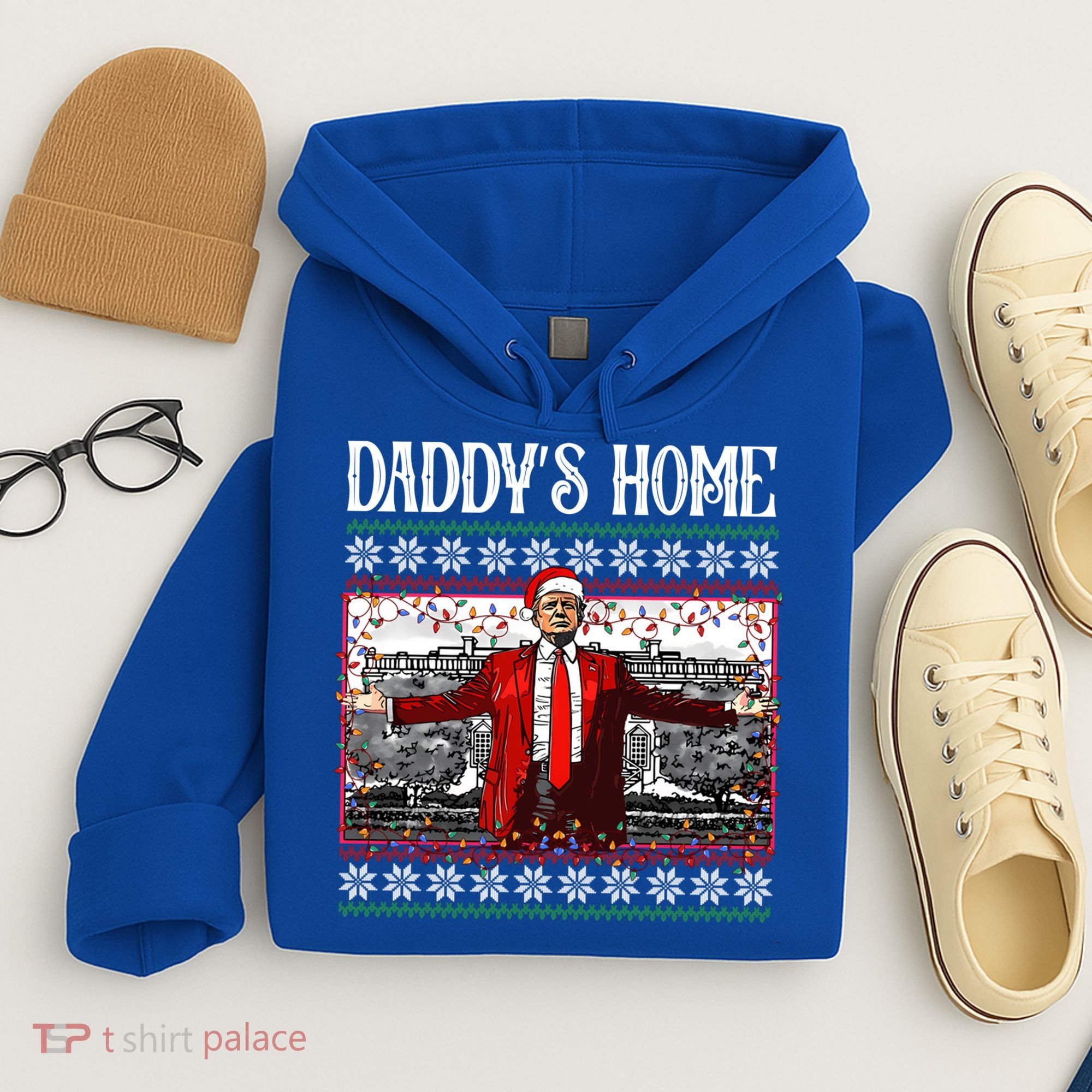 Daddys Home Donald Trump Christmas Hoodie