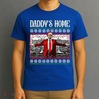 Daddys Home Donald Trump Christmas T-Shirt thumb 3