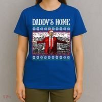 Daddys Home Donald Trump Christmas T-Shirt thumb 4