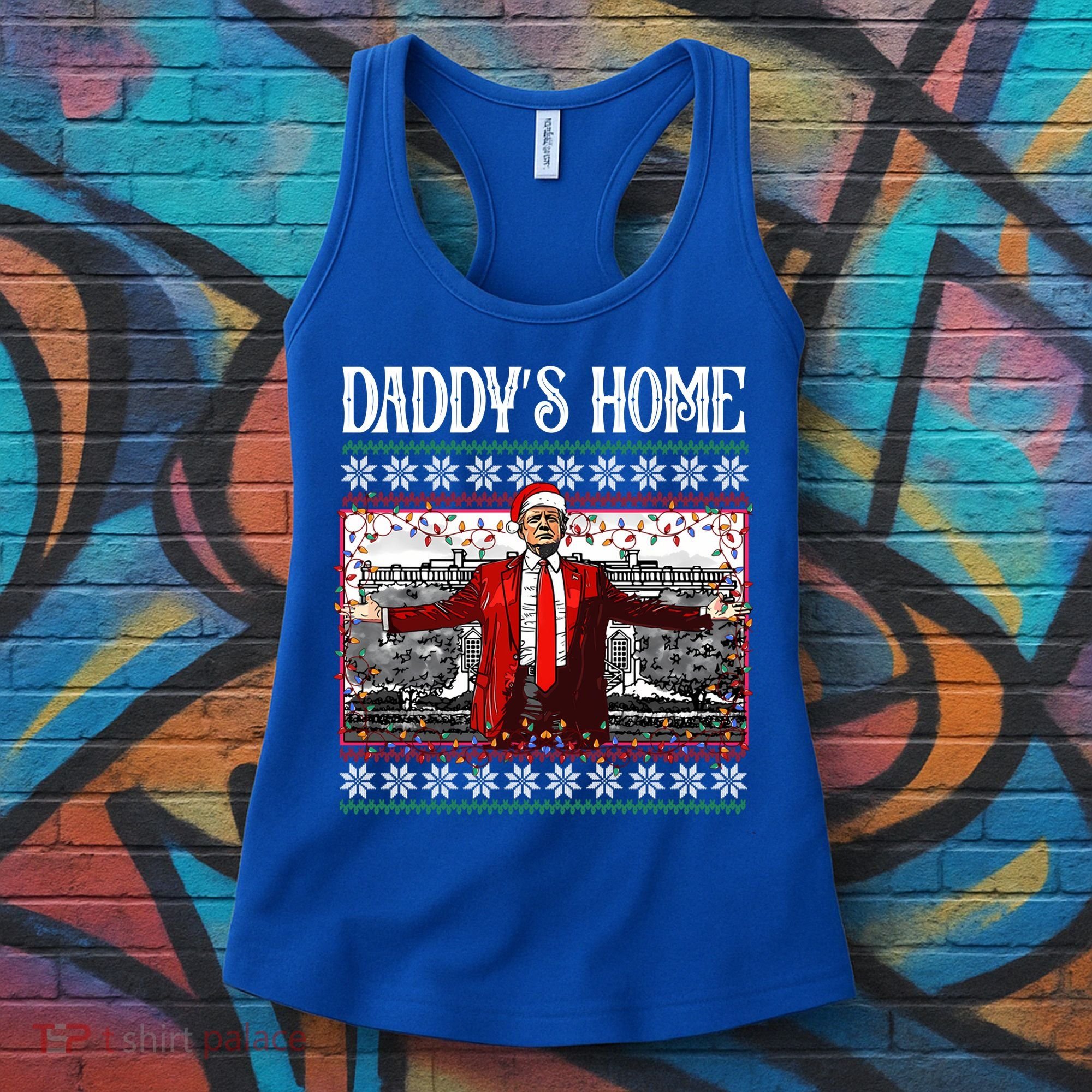 Daddys Home Donald Trump Christmas Women's Tank Top