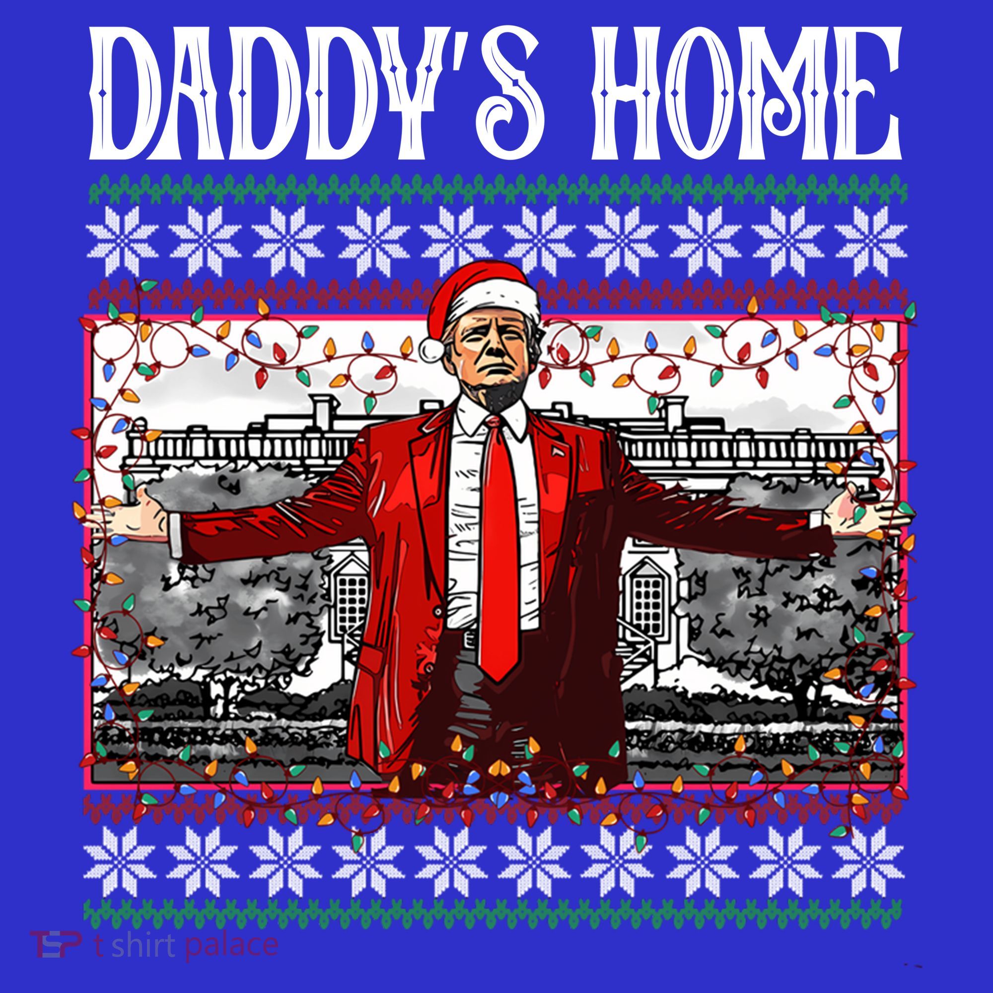 Daddys Home Donald Trump Christmas Women's Tank Top