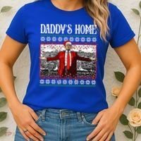Daddys Home Donald Trump Christmas Women's T-Shirt thumb 2